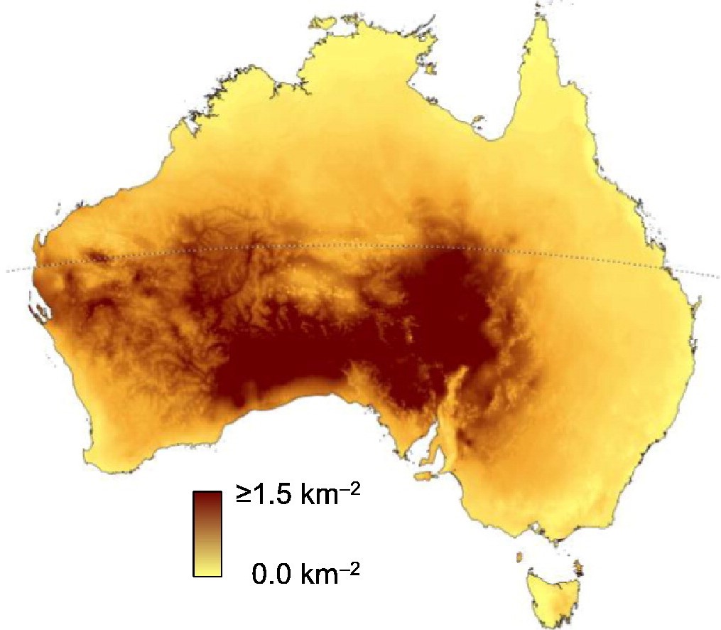 Graphic demonstrating feral cats and the fluctuation depending on weather conditions. 